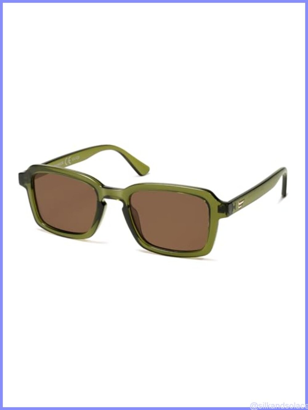 Polarized Retro Square Sunglasses UV400 Full Frame Lightweight
